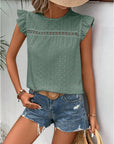 Elegant Ruffle Sleeve Top