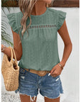 Elegant Ruffle Sleeve Top