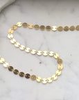 Gold Plated Disc Necklace