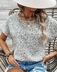 Floral Pattern Loose Top
