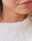 Gold Plated Disc Necklace