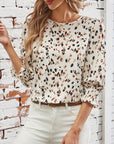 Floral Ruffle Blouse