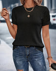 Short Sleeve Knit Top