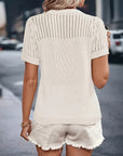 Short Sleeve Knit Top