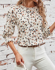 Floral Ruffle Blouse