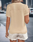 Short Sleeve Knit Top