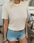Elegant Women'S Crew Neck Top