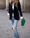 Elegant Velvet Blazer