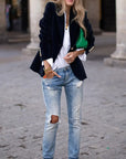 Elegant Velvet Blazer