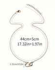 Elegant Rhinestone Heart Necklace