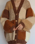 Women's Thinner Patchwork Cardigan