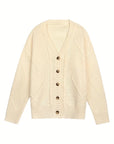 Women's Casual -Colored Cable Knit Cardigan