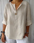 Casual V-Neck Blouse