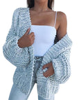 Women's Thickened Mohair Cardigan Sweater