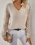 Rosa | V-Neck Knitted Sweater