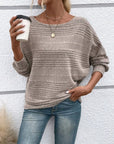 Round Neck Long Sleeve Sweater