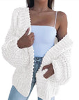 Women's Thickened Mohair Cardigan Sweater