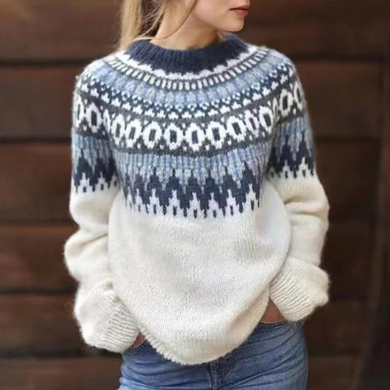 Sweater with Icelandic pattern