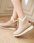 Women's Cashmere Suede Snow Ankle Boots