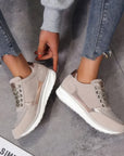 Vulcanized Platform Sneakers For Women