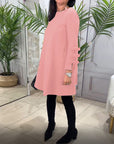 Casual Knee Length Dress with Long Sleeve