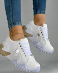 Noelle - Breathable Vulcanized Platform Sneakers