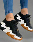 Noelle - Breathable Vulcanized Platform Sneakers