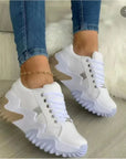 Noelle - Breathable Vulcanized Platform Sneakers