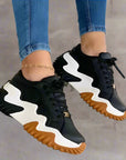 Noelle - Breathable Vulcanized Platform Sneakers