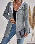 Fashion Casual Women's Hooded Cardigan