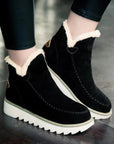 Women's Cashmere Suede Snow Ankle Boots