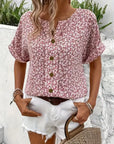 Effortless Floral Button-Up Top