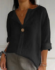 Casual V-Neck Blouse