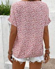 Effortless Floral Button-Up Top