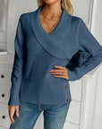 Botton Decor V Neck Sweater