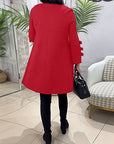 Casual Knee Length Dress with Long Sleeve