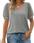 V-Neck Sleeve Belly Cover Top