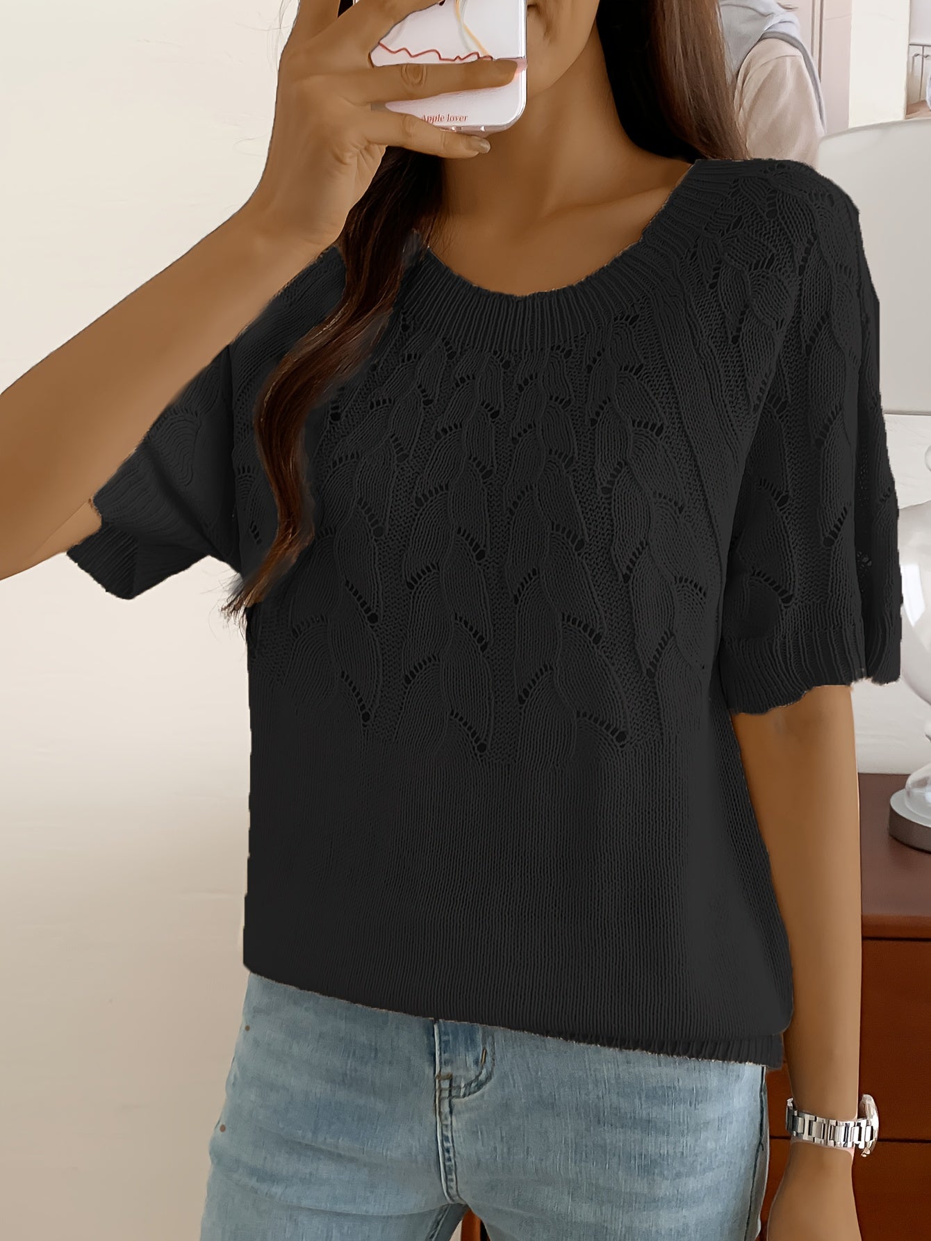 Chic Hollow Out Knitted Top