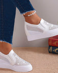 Women's Sneakers With White Crystals