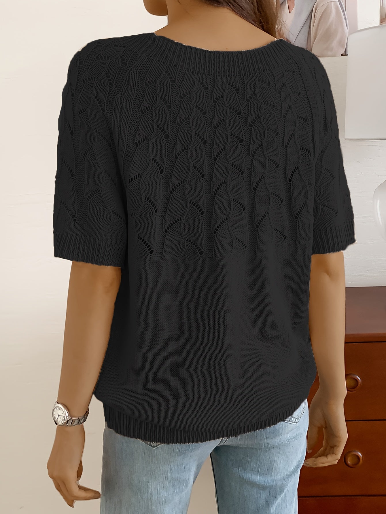 Chic Hollow Out Knitted Top