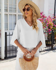 CARA - V-neck blouse