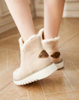 Women's Cashmere Suede Snow Ankle Boots