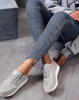 Vulcanized Platform Sneakers For Women