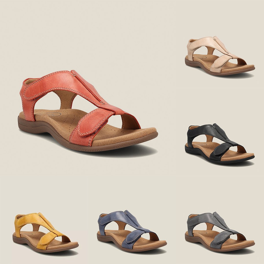 Casual leather orthopedic sandals