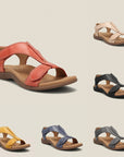 Casual leather orthopedic sandals