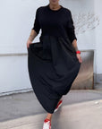 Maxi Solid Color Casual Dress