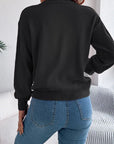 Women's Elegant Color Block Crew Neck Sweater