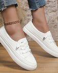 Elegant Women's Slip-On Sneakers – Stylish & Comfortable