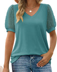 V-Neck Sleeve Belly Cover Top