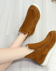 Women's Cashmere Suede Snow Ankle Boots